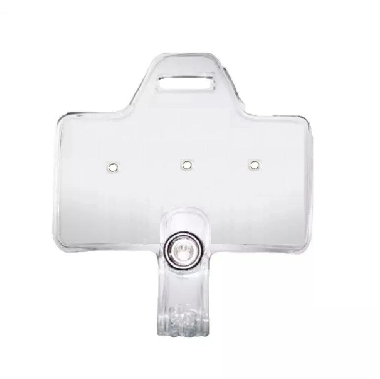 Horizontal Clear Service & Award Pin Strap Clip Adapter w/ Slot, No clip –  10025-3H – ID Badge Center